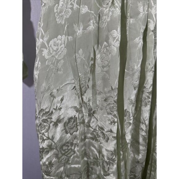 NEW byTiMo [ Large ] Floral Jacquard Long Sleeve‎ Maxi Dress in Pistachio Green - Picture 16 of 16